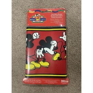 Mickey's Stuff Mickey Mouse Disney Wallpaper Decorative Border Prepasted NEW 5yd